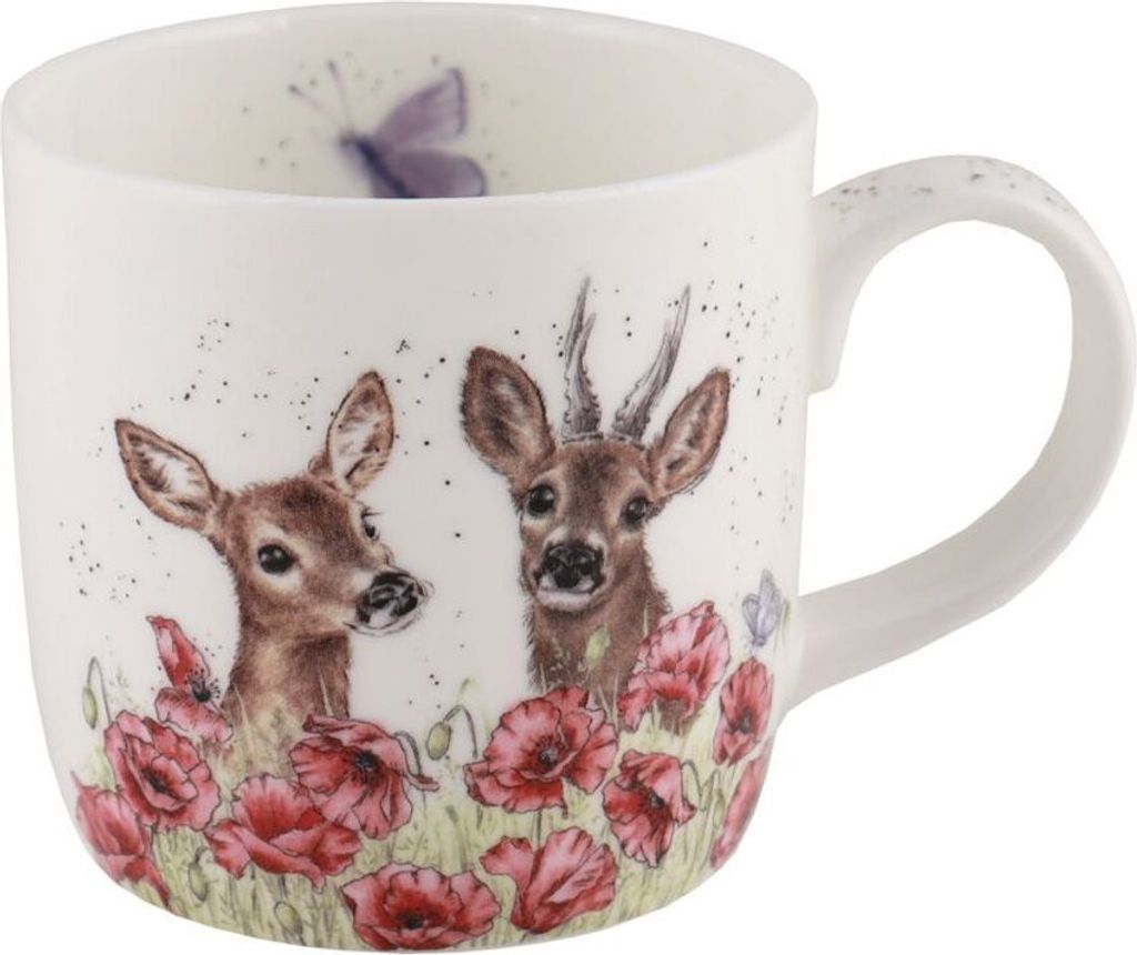Wrendale Designs Porzellan-Becher Bock auf Reh | ca. 310ml Produktbild 