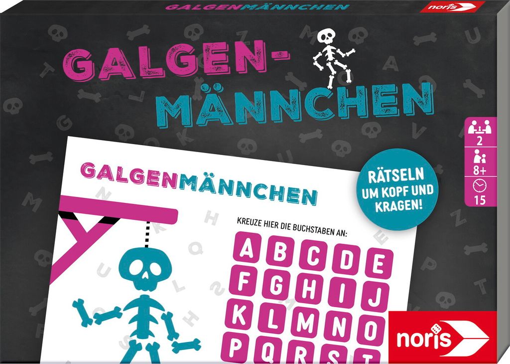 Jeu familial Noris Jeu de fête Galgenmännchen Bloc de jeu Image du produit 
