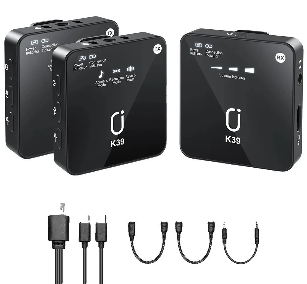 Micro Cravate sans fil Bluetooth Universel pour Vidéo et Interview 4K