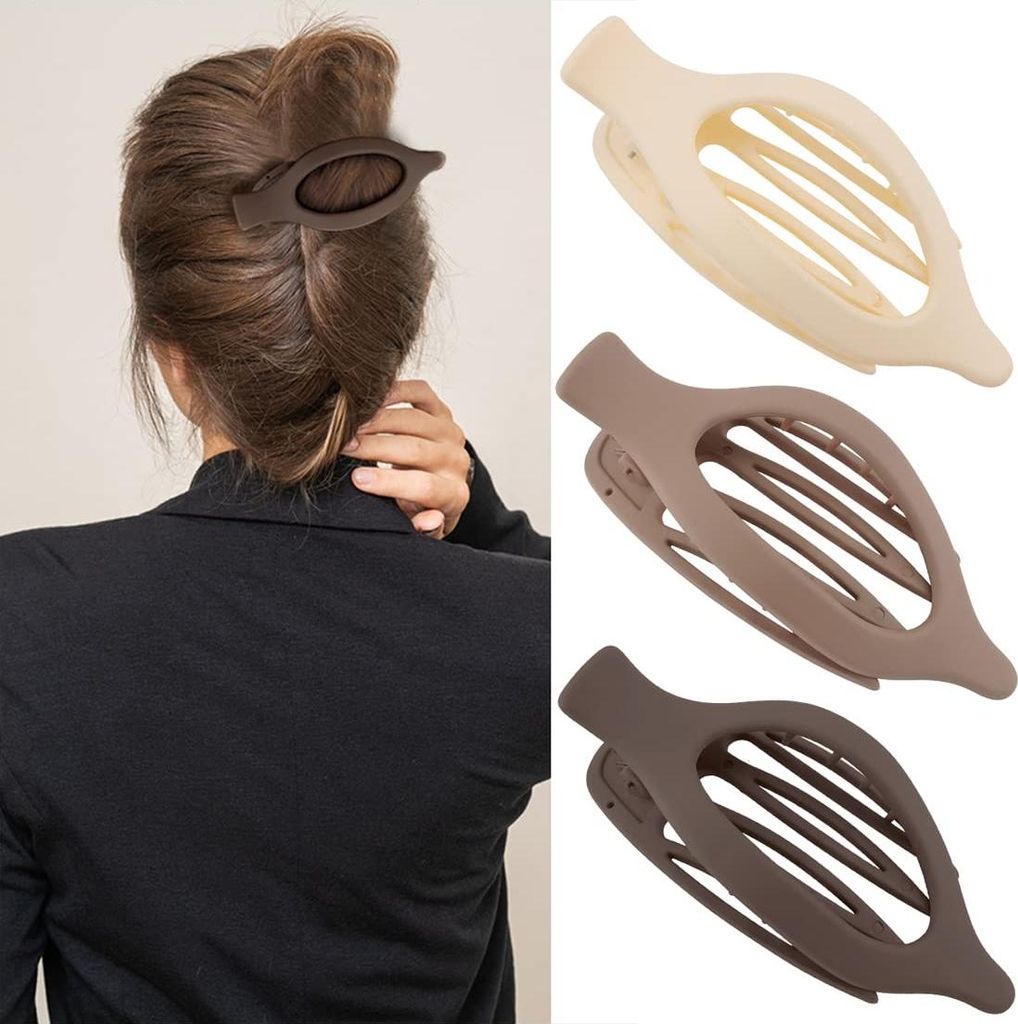 Flache Haarspangen für dickes und dünnes Haar, matt, große Produktbild 