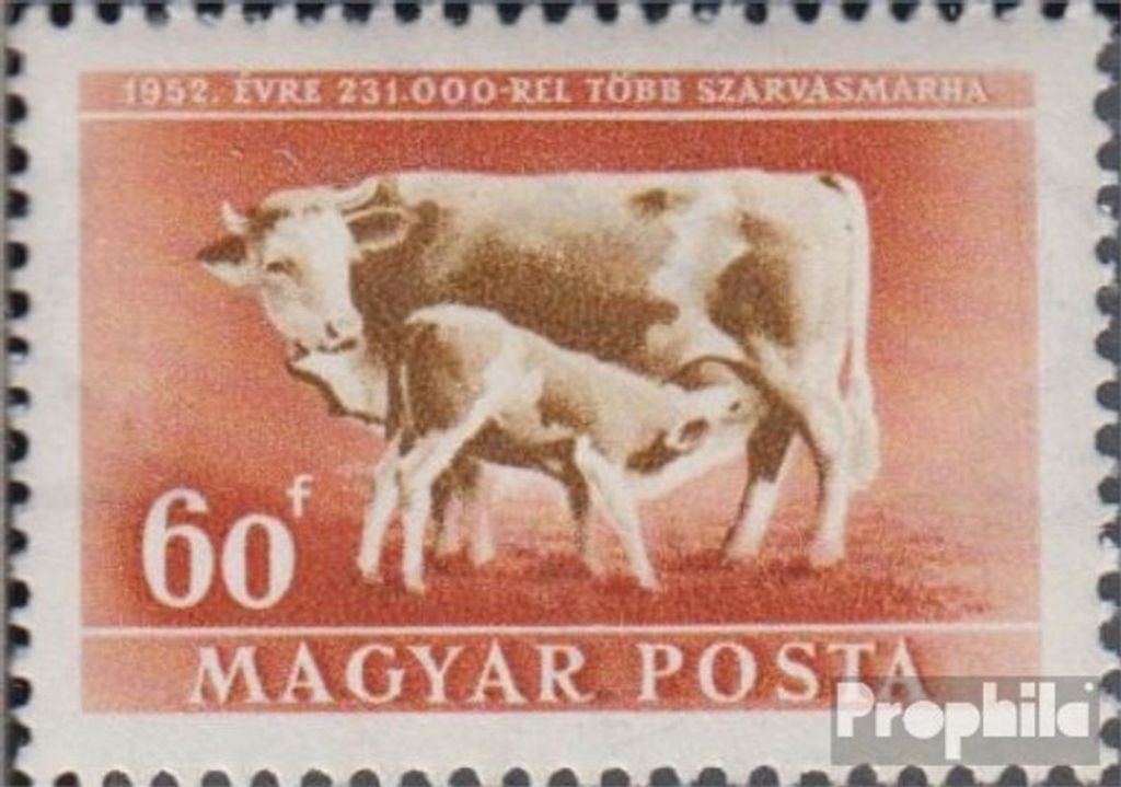Briefmarken Ungarn 1951 Mi 1153 postfrisch Tierzucht