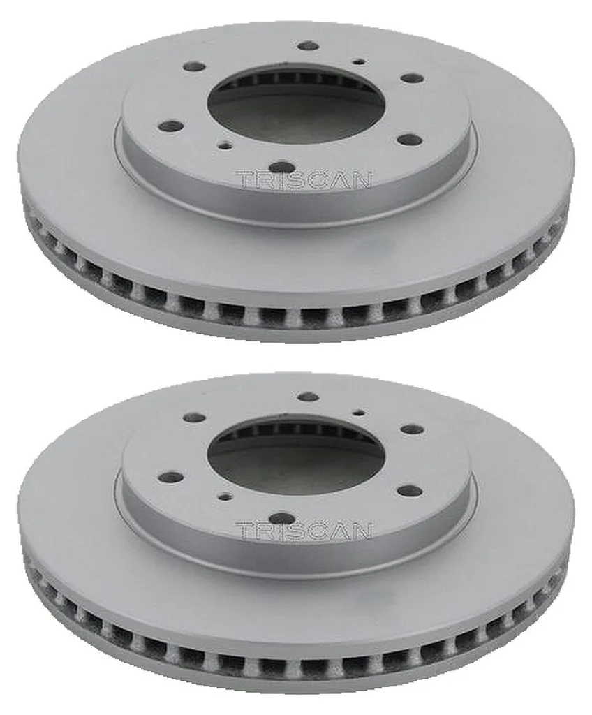 Paire de Disques de Frein Avant Ventilés pour FIAT Fullback 4WD 46,5 mm