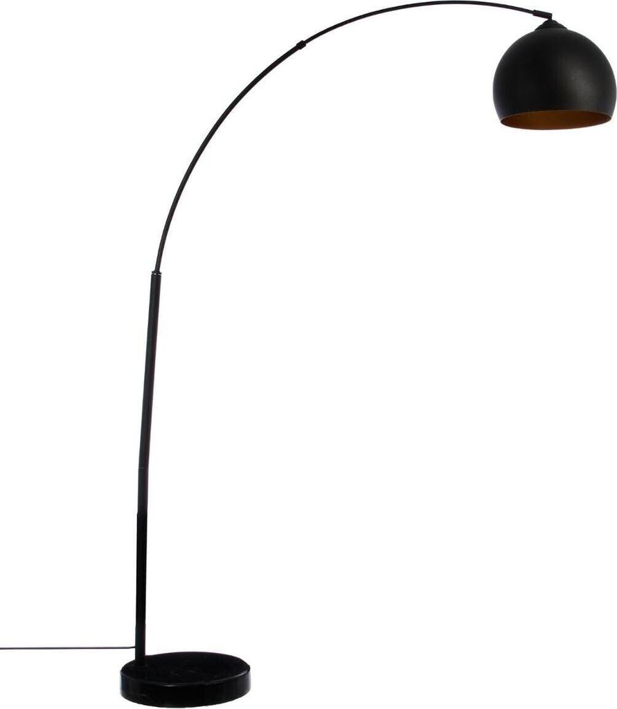 LAMPA PODŁOGOWA Hyto czarna żelazny klosz łukowy design Zdjęcie produktu 