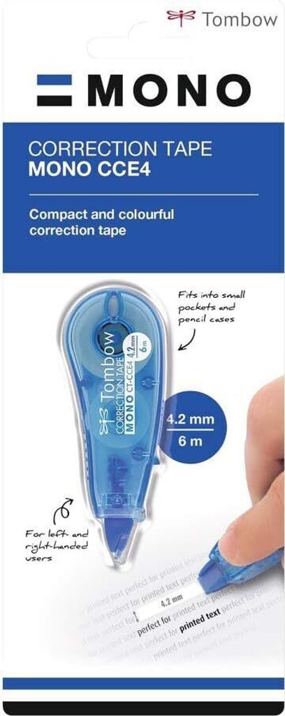 TOMBOW Korrekturroller "MONO CT CCE4" 4,2 mm x 6 m blau