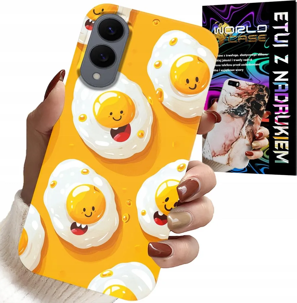 Cover Galaxy S25 Edge Smiling Eggs - Protezione 360 con Screen Protector