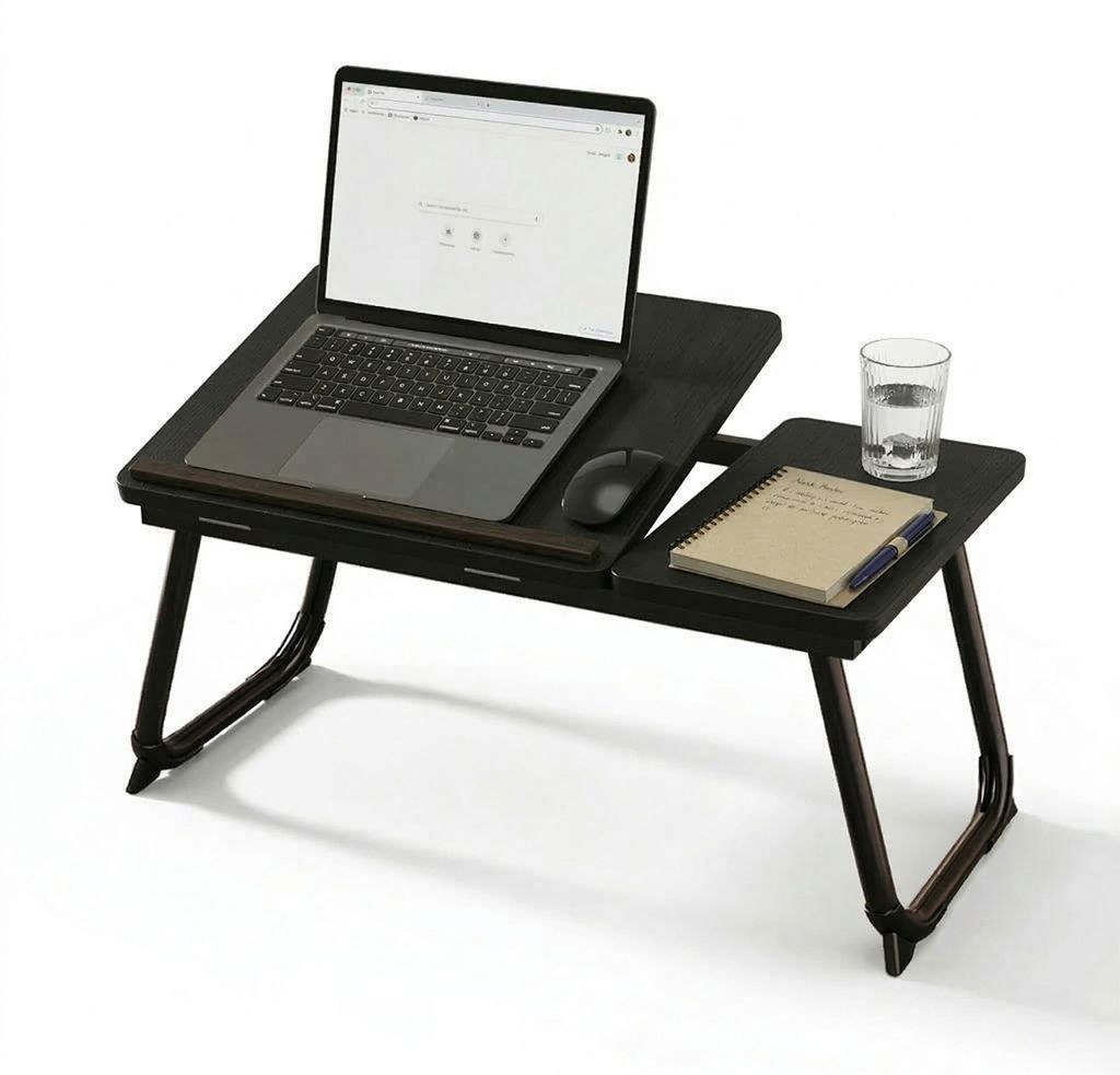 Relaxdays Laptoptisch für Bett & Couch, klappbarer Produktbild  KI-generiertes Bild