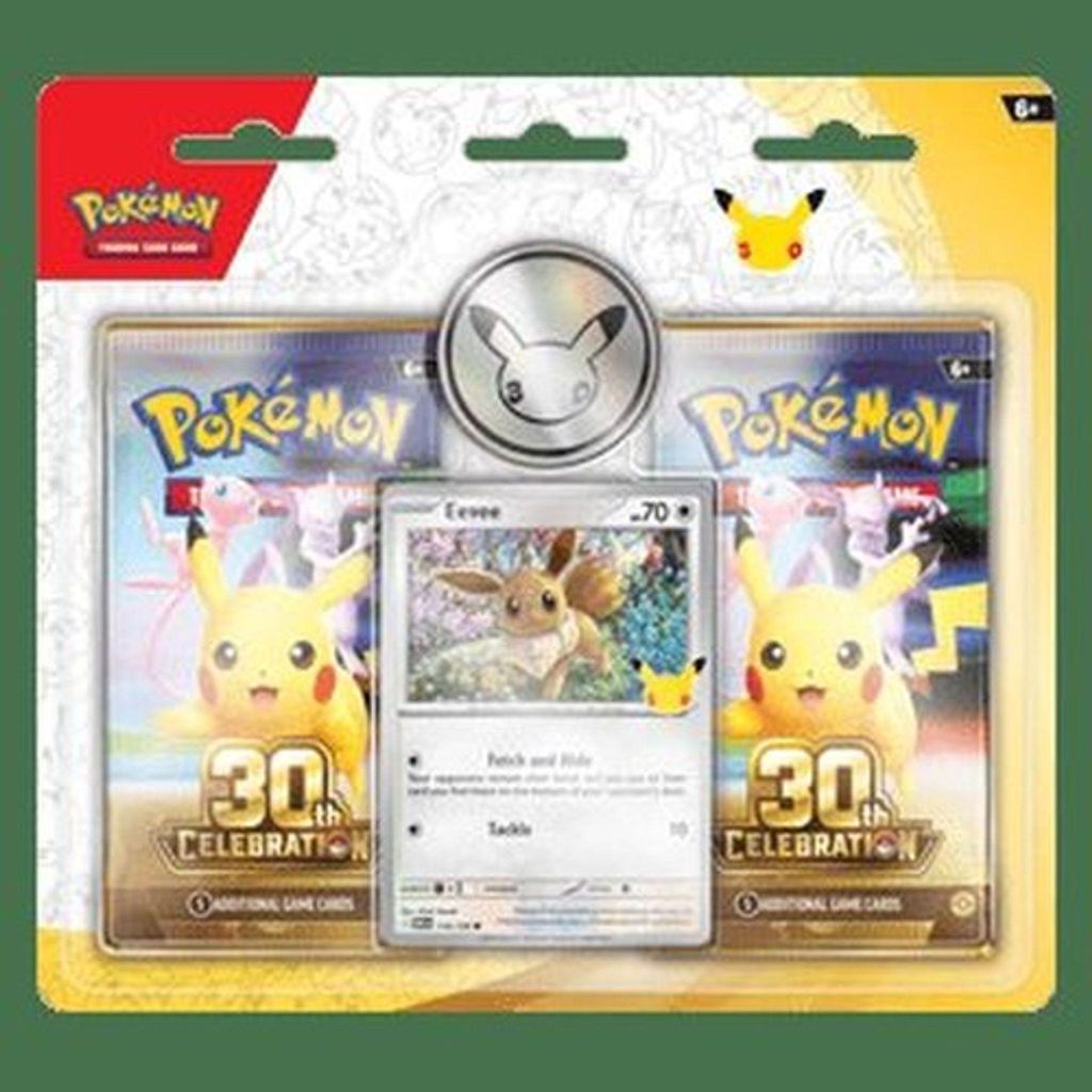 Pokemon 30th Celebration: Eevee 2-Pack Blister Produktbild 
