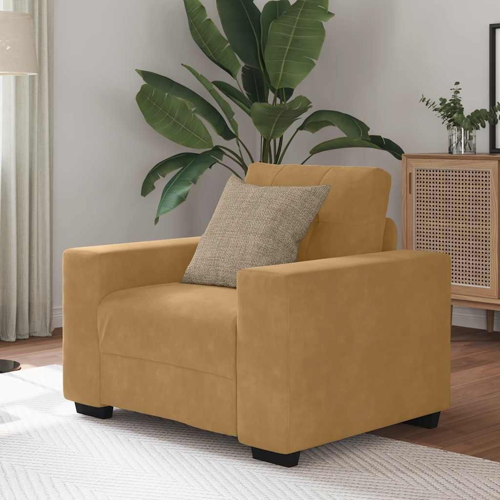 Maison Exclusive - Sessel Braun 100x78x80 cm Samt