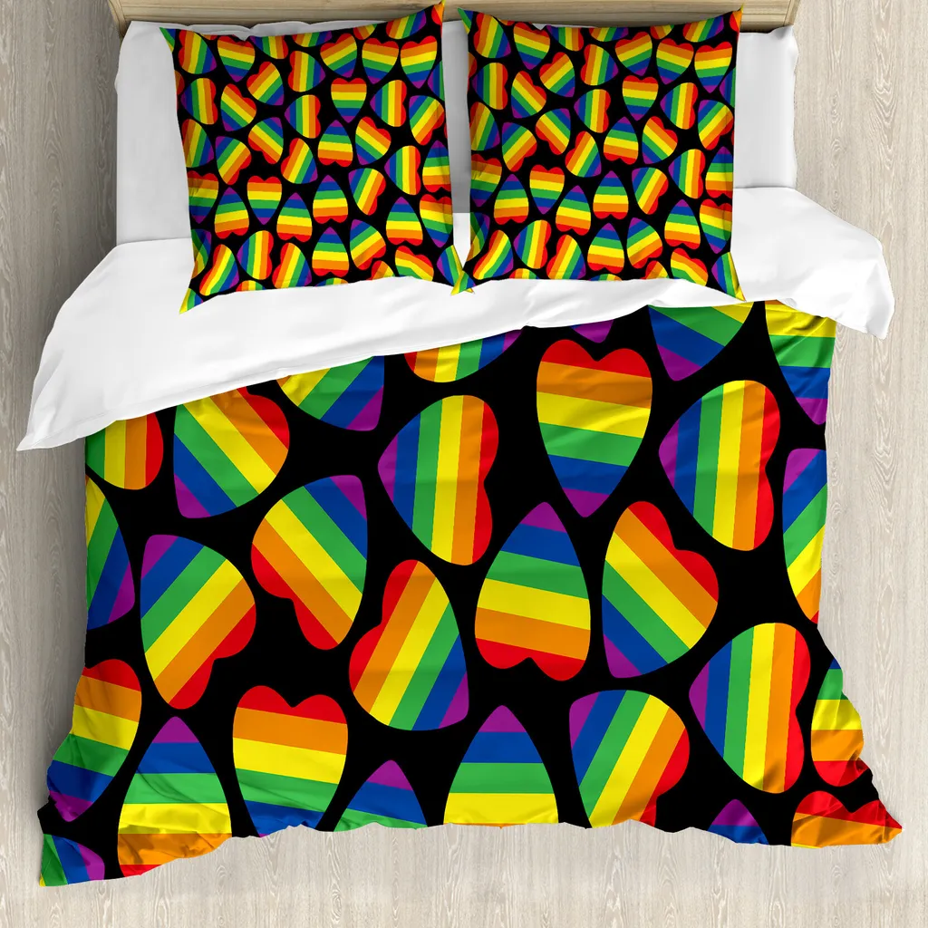 Copripiumino Pride ABAKUHAUS 200x200cm Bandiera Arcobaleno Antiacaro