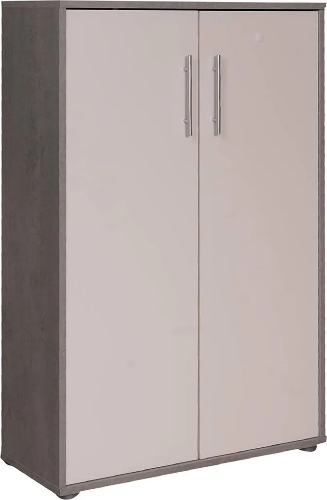 Armoire polyvalente 2 portes Angie blanche 79x118 cm, idéale pour l'entrée