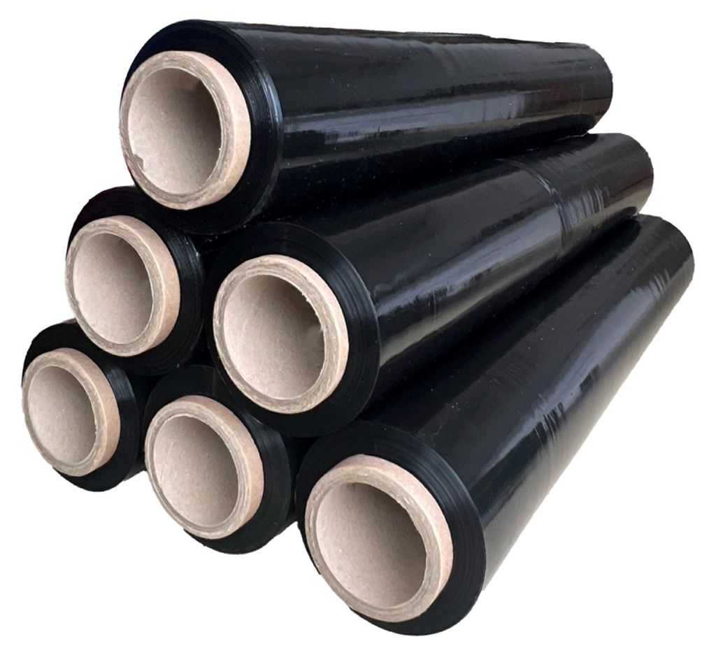 Wickelfolie Stretchfolie Palettenfolie Umzugsfolie Schwarz Produktbild 