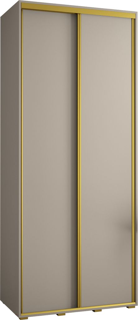 Kryspol Dakota 1 Schrank, zwei Türen - 235,2x110x60cm - Kaschmir Gold