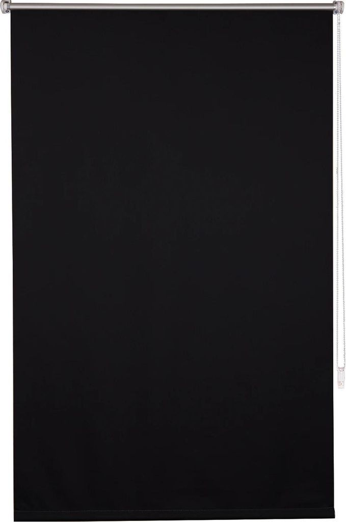 Verdunkelungsrollo - Thermorollo - Seitenzug mit Perlkette - Ohne Bohren - 107 x 163 cm - Dunkelgrau