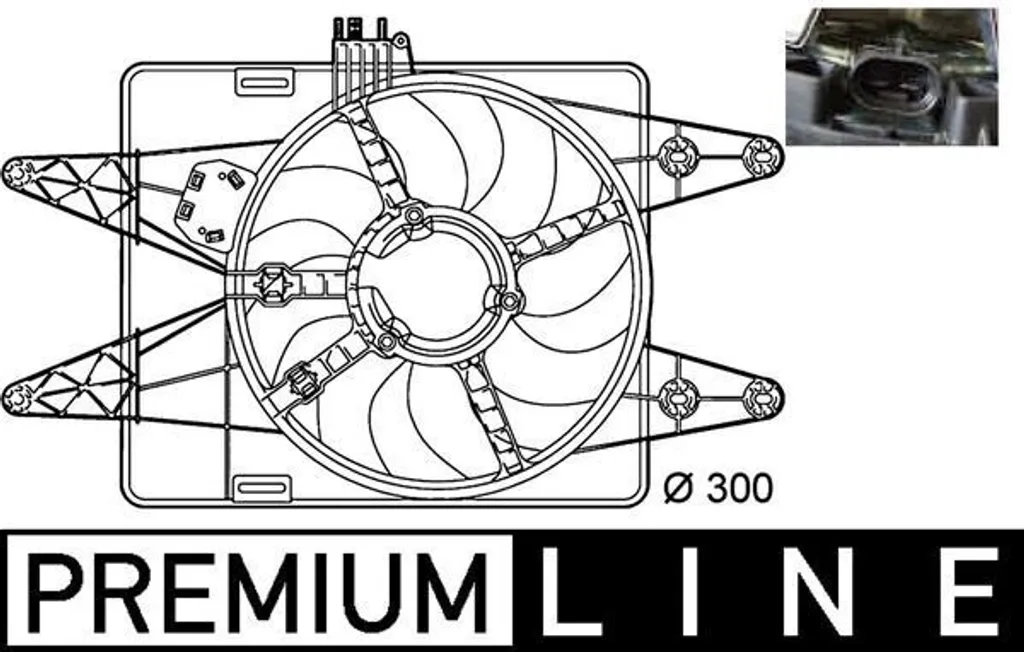 Ventilateur moteur électrique MAHLE Premium Line CFF 144 000P d'origine