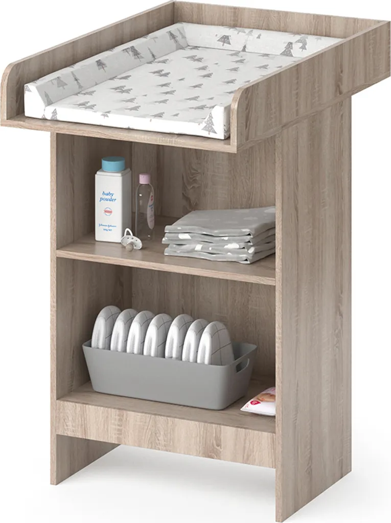 Commode à langer bébé Vicco Leo Sonoma compacte pour petit espace - 7
