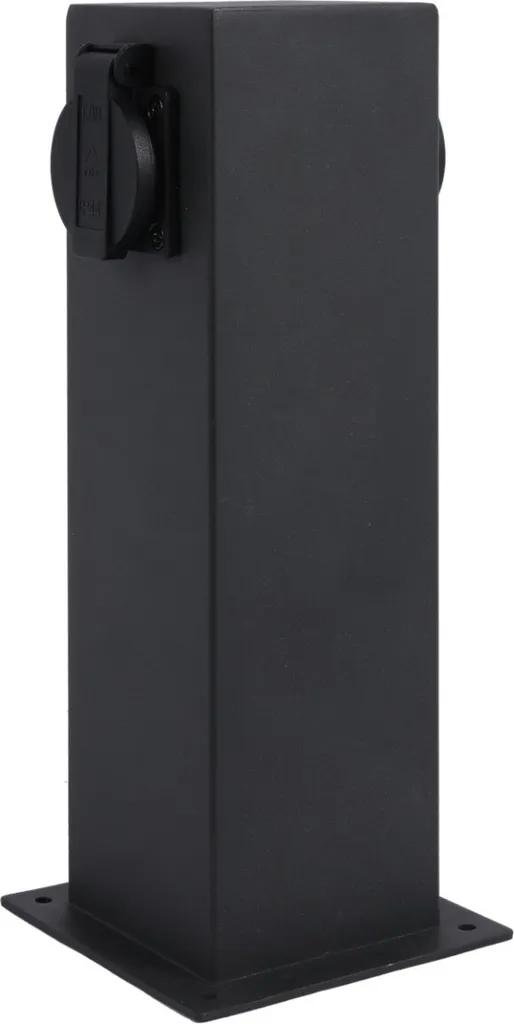 Poteau d'alimentation jardin Polux Elektri 327963, 2x220V Graphite