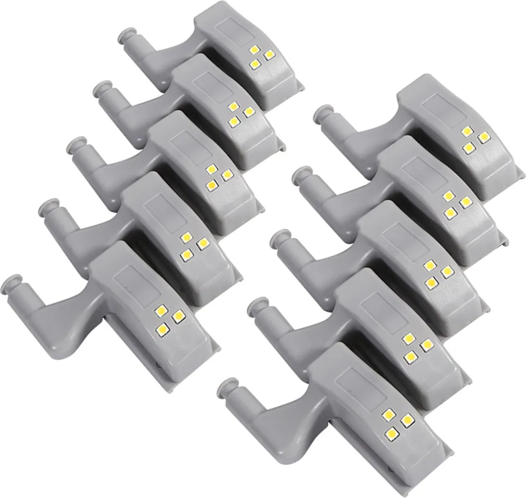 Luce Automatica per Armadi LED: 10 Pezzi Luce Calda per Mobili