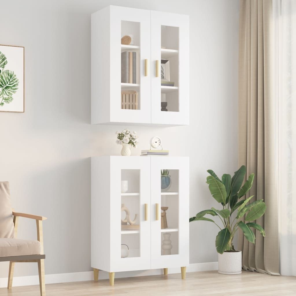 vidaXL Nástěnná skříňka bílá 69,5x34x90 cm Obrázek produktu 
