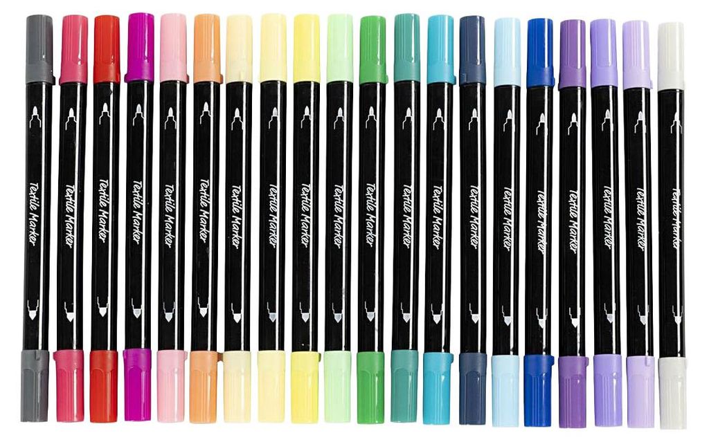 Marqueurs textiles double face - Couleurs supplémentaires, Image du produit 