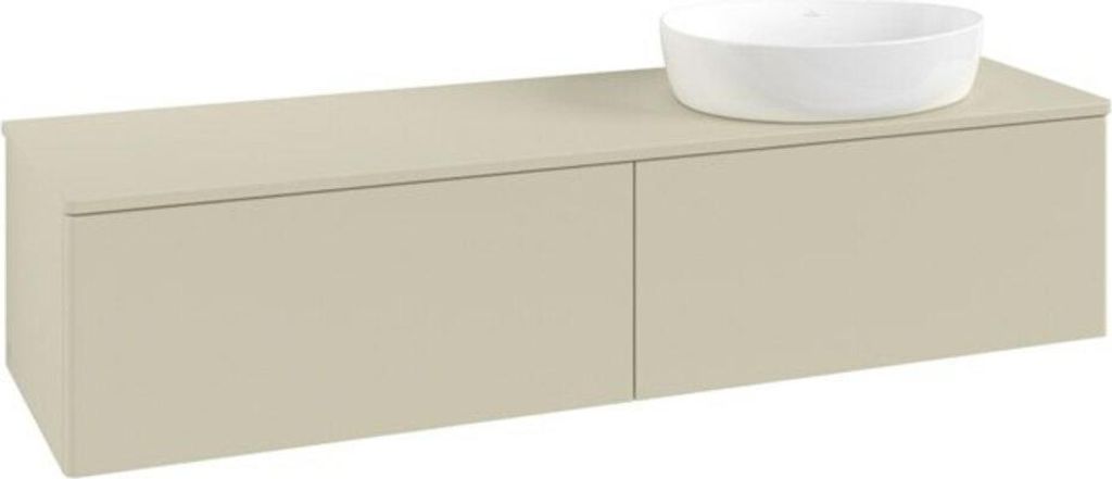 V&B Waschtischunterschrank ohne Frontstruktur -Beleuchtung Antao 160x50cm, WBP-farbe Lac, si Gr m lacquer