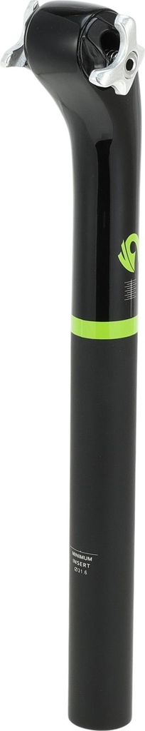 Fahrradsattelstš¹tzen 31,6x350mm Fahrradsattelstš¹tze Sattelrohr aus Carbonfaser Gl?nzend Schwarz Matt Schwarz Grš¹n 20 Grad Offset