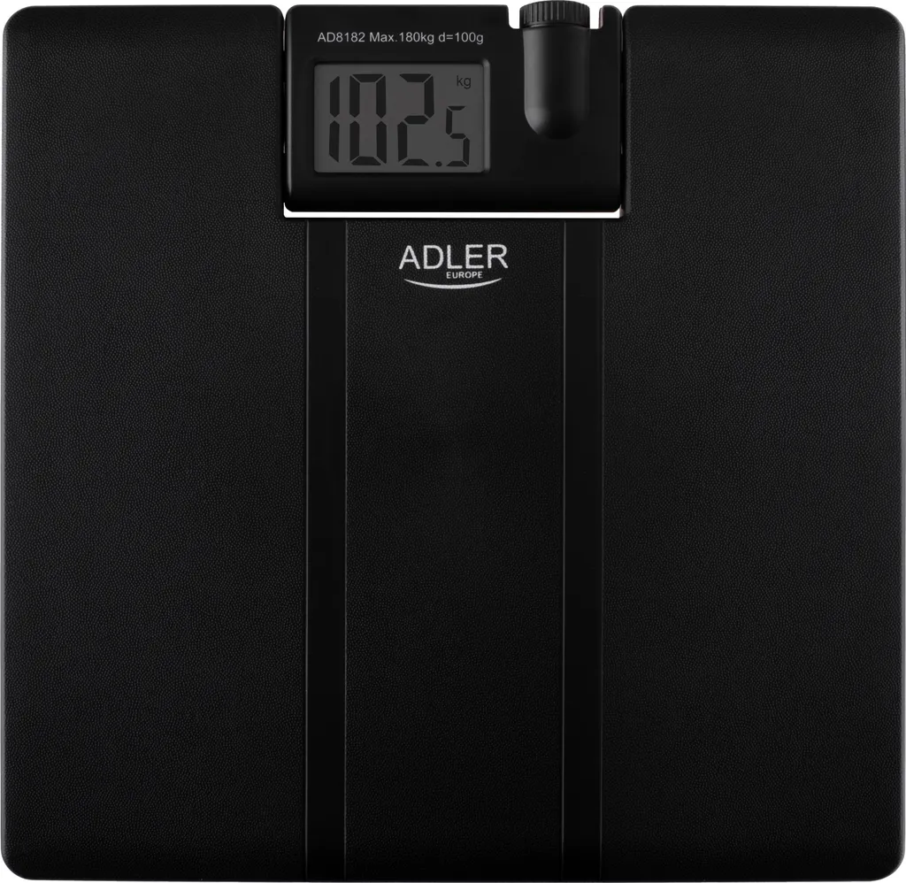 Balance de salle de bain Adler AD 8182 à Affichage Projeté Noir 180 kg