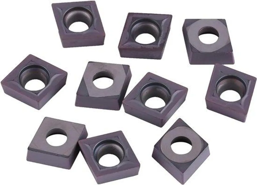Insert carbure VP15TF haute résistance pour découpe inox CNC lot de 10