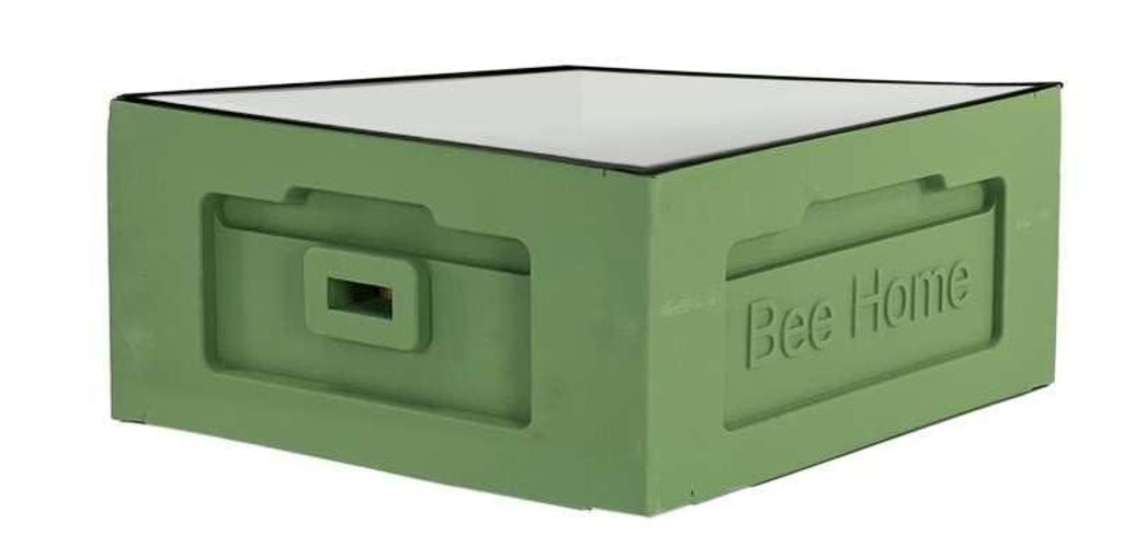 Imkershop Bee Home Styropor Zarge für DNM & Zander, grün bemalt | Komplettset inkl. Rähmchen | Kompatibel mit Warmbau (12x DNM) & Kaltbau (10x Z...