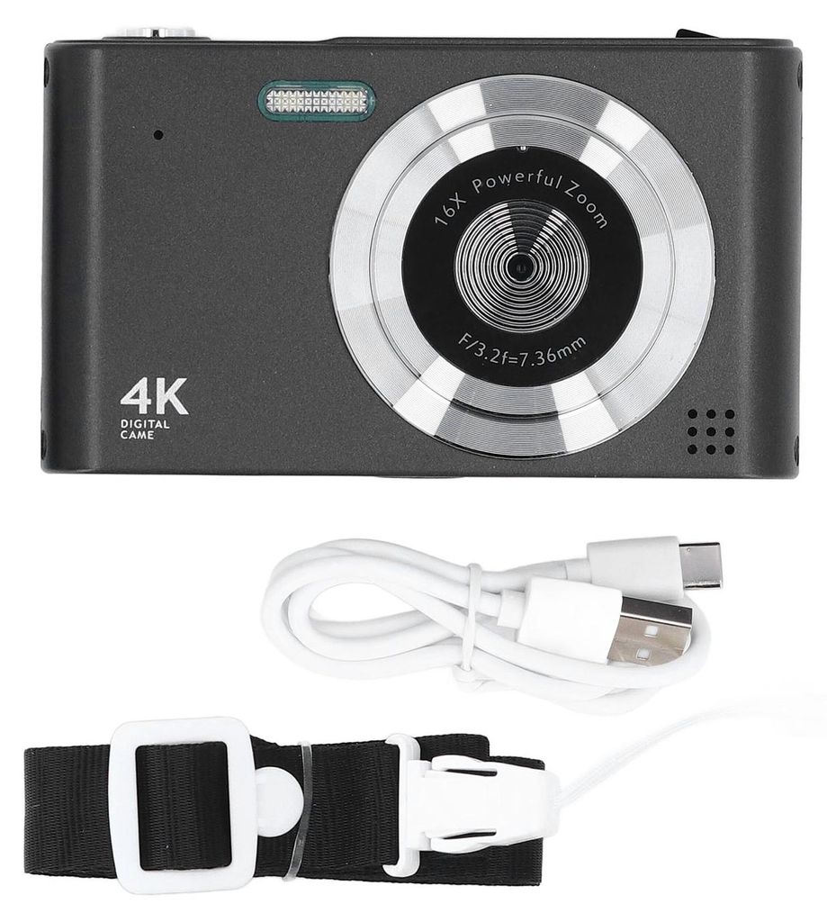 Appareil photo numérique 4K HD, zoom 16x, 48 MP, capteur Image du produit 