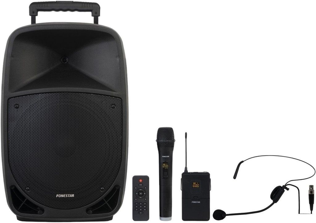Fonestar MALIBU-312, Verkabelt & Kabellos, 250 W, Schwarz Produktbild 