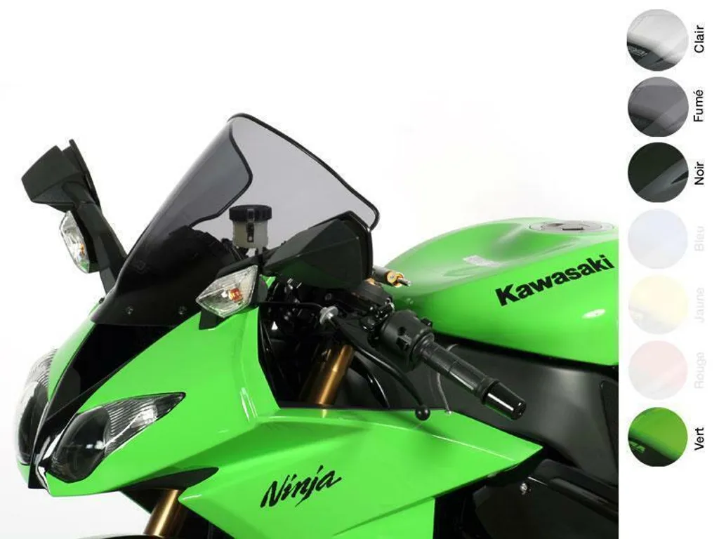Bulle MRA Racing R Gris Fumé ZX 10 R 08-10 ZXT00E Haute Protection Vent