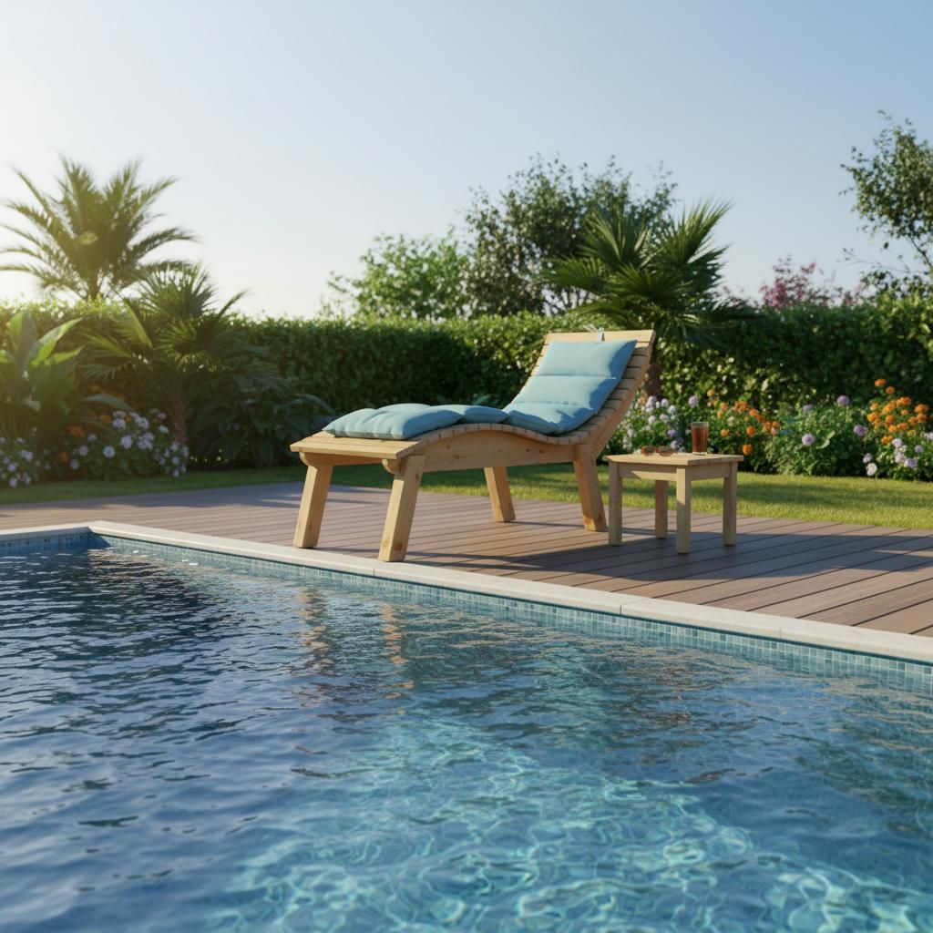 Holzliege Wellenliege Gartenliege Relaxliege "Liege-Franzi" Produktbild 