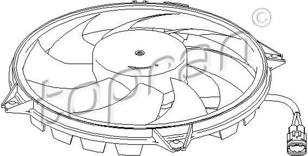 Ventilateur de Refroidissement Moteur pour Partner et Berlingo 1253 A6