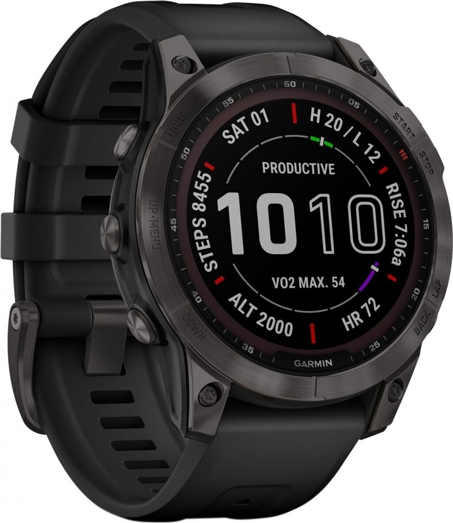 Garmin Fenix 7 Sapphire Solar - Smartwatch - slate Produktbild 