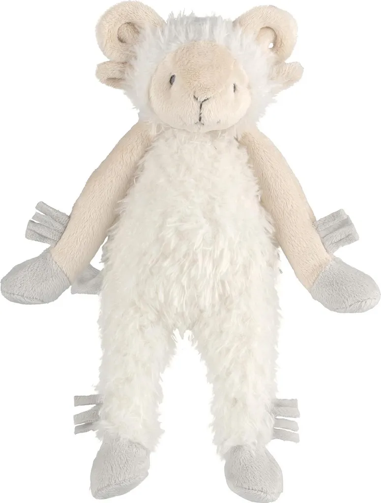 Peluche Chèvre George Happy Horse 30cm Blanc - Texture Ultra Douce