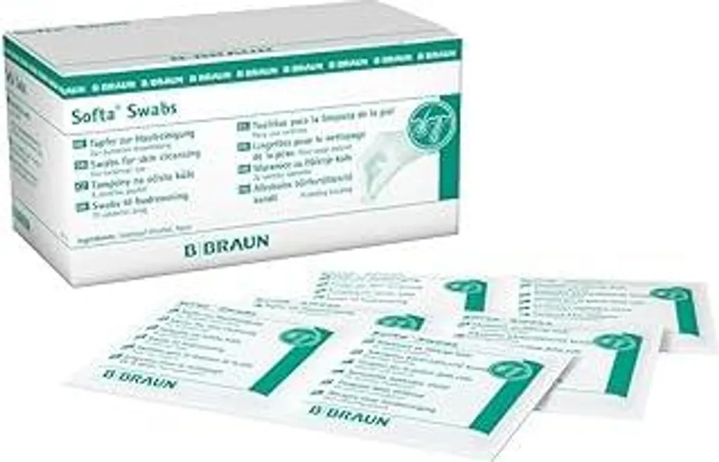 Softa Swabs B. Braun | 100 Tamponi Alcolici 70% per Pulizia Pelle