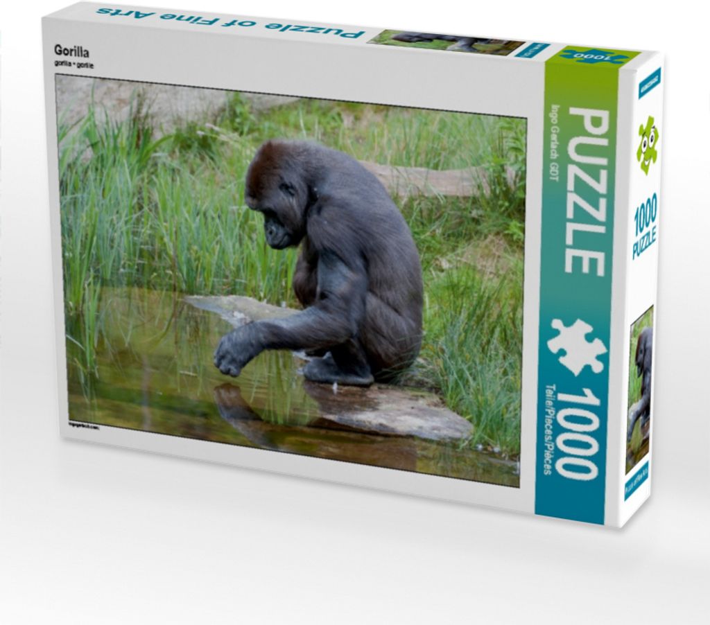 Calvendo Gorilla 1000 Teile Puzzle quer 640x480mm, Gerlach GDT Ingo; 7312992