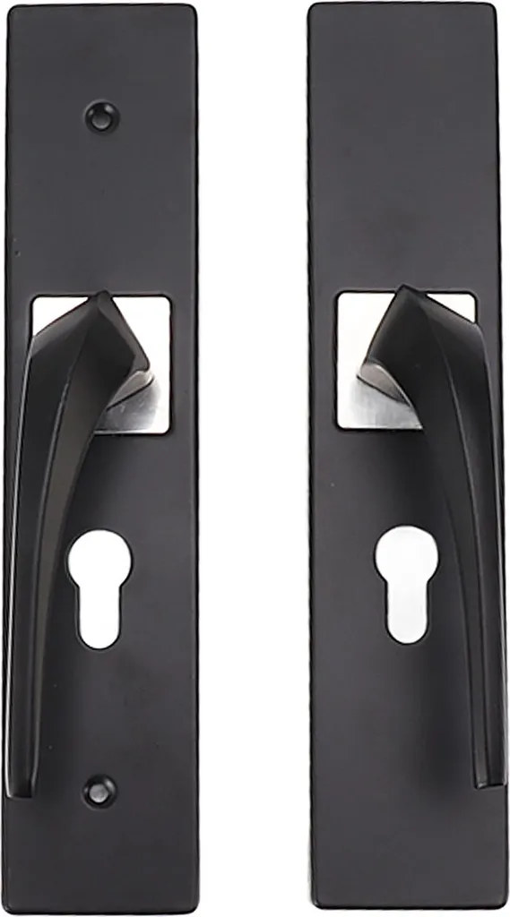 Poignée de porte à béquille et serrure complète pour chambre à coucher