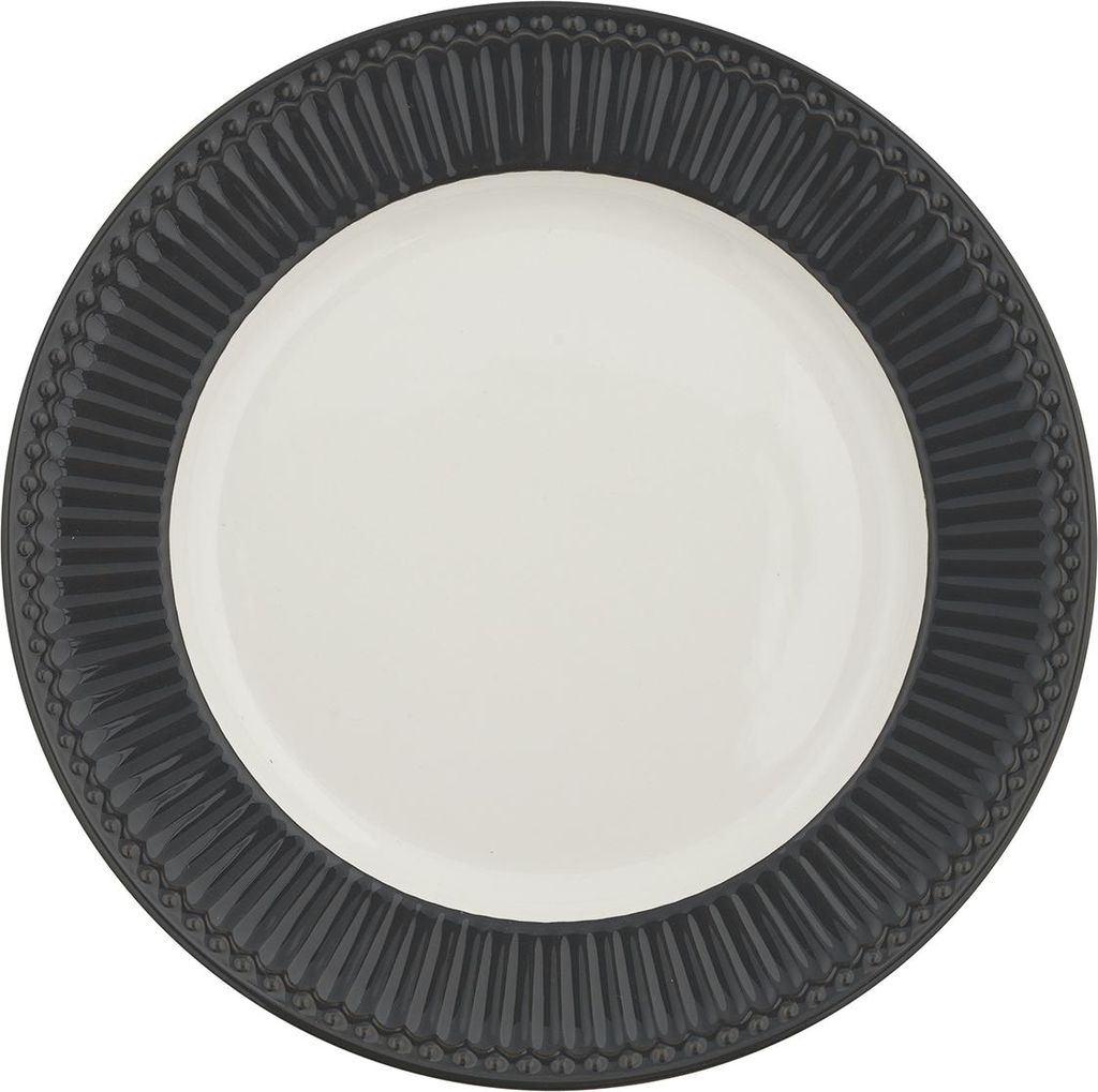 Greengate Alice Speiseteller dark grey 26,5 cm