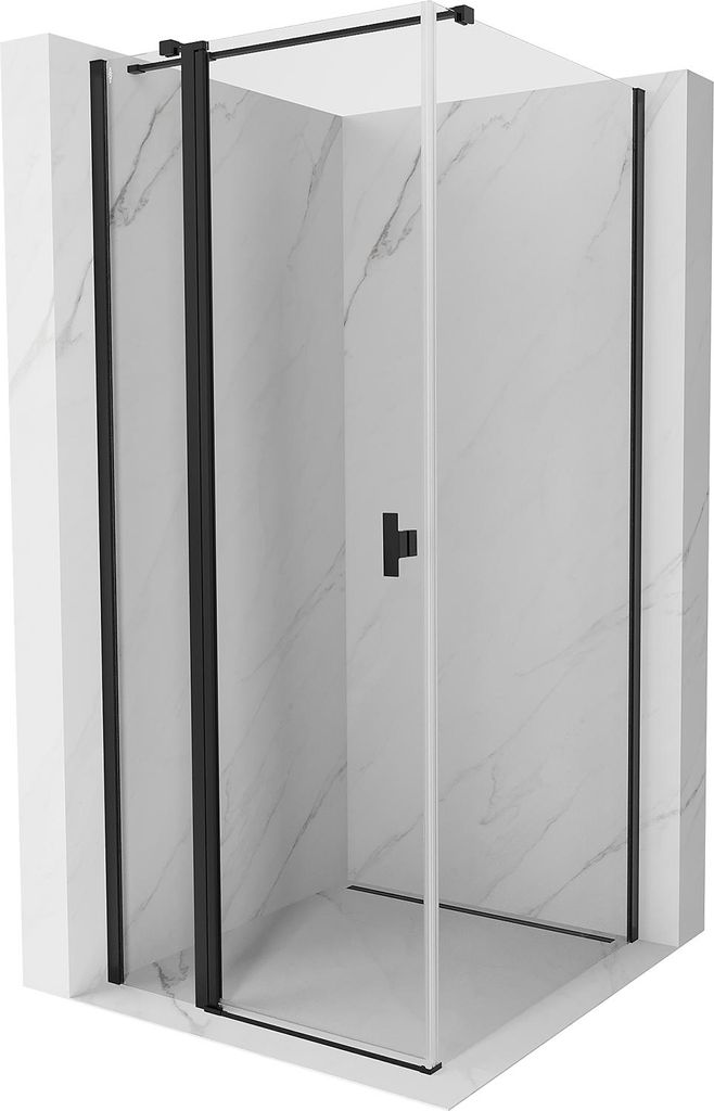 Mexen Mist T Duschkabine, 110 x 110 cm, transparent, schwarz - 8A4T-110-110-70-00