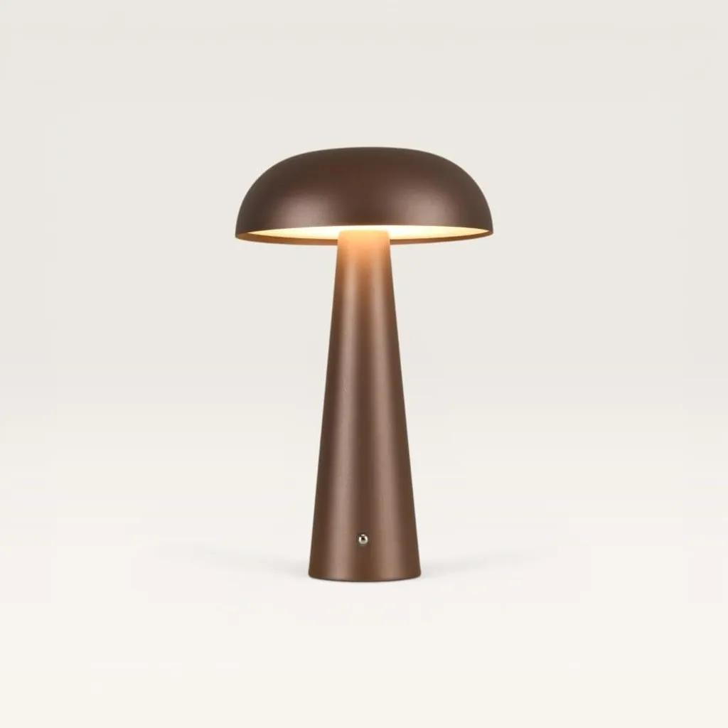 Lampe de table LED 2,5W sans fil rechargeable avec variateur intégré café