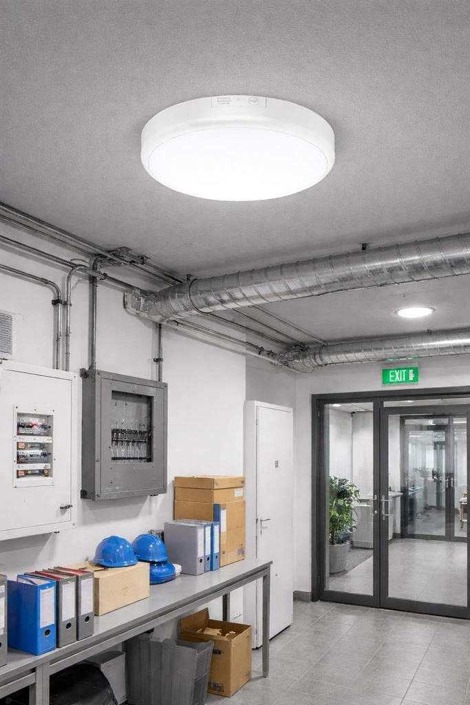 Stropné LED svietidlo Braytron s núdzovým osvetlením a Obrázok produktu 