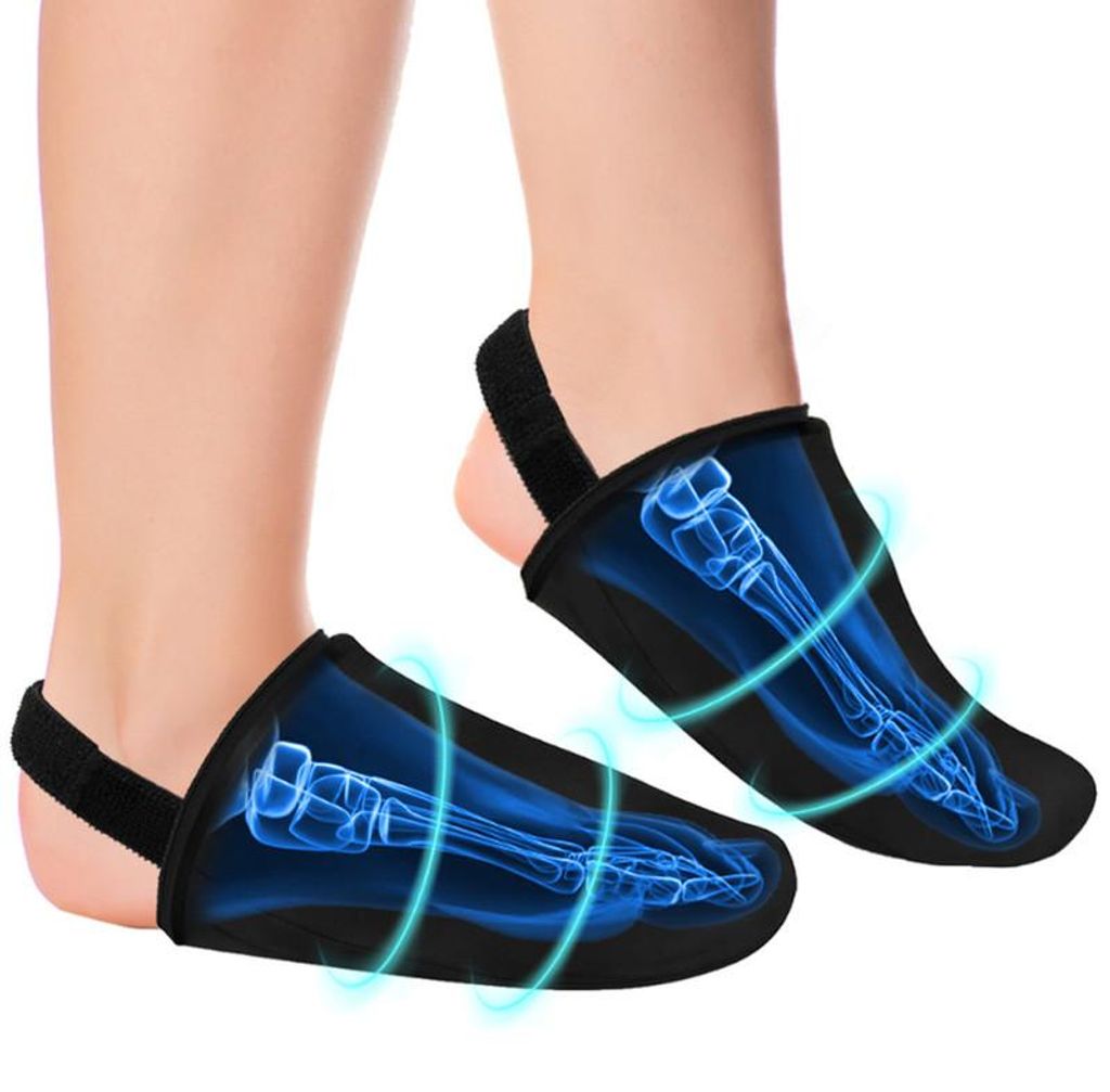 Fuß-und Zehen-Eispackung mit Riemen,Wiederverwendbares Gel-Eispack für Zehenbruch,Operation,Gicht&Plantarfasziitis,Verstellbar für Kalt-&Wärmet...