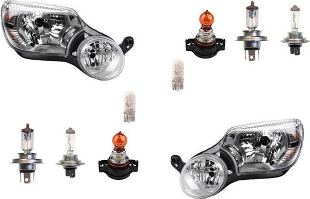 Johns, Scheinwerfer + Blinkersockel kompatibel zu Skoda Yeti Leuchtmittel Set Li Re