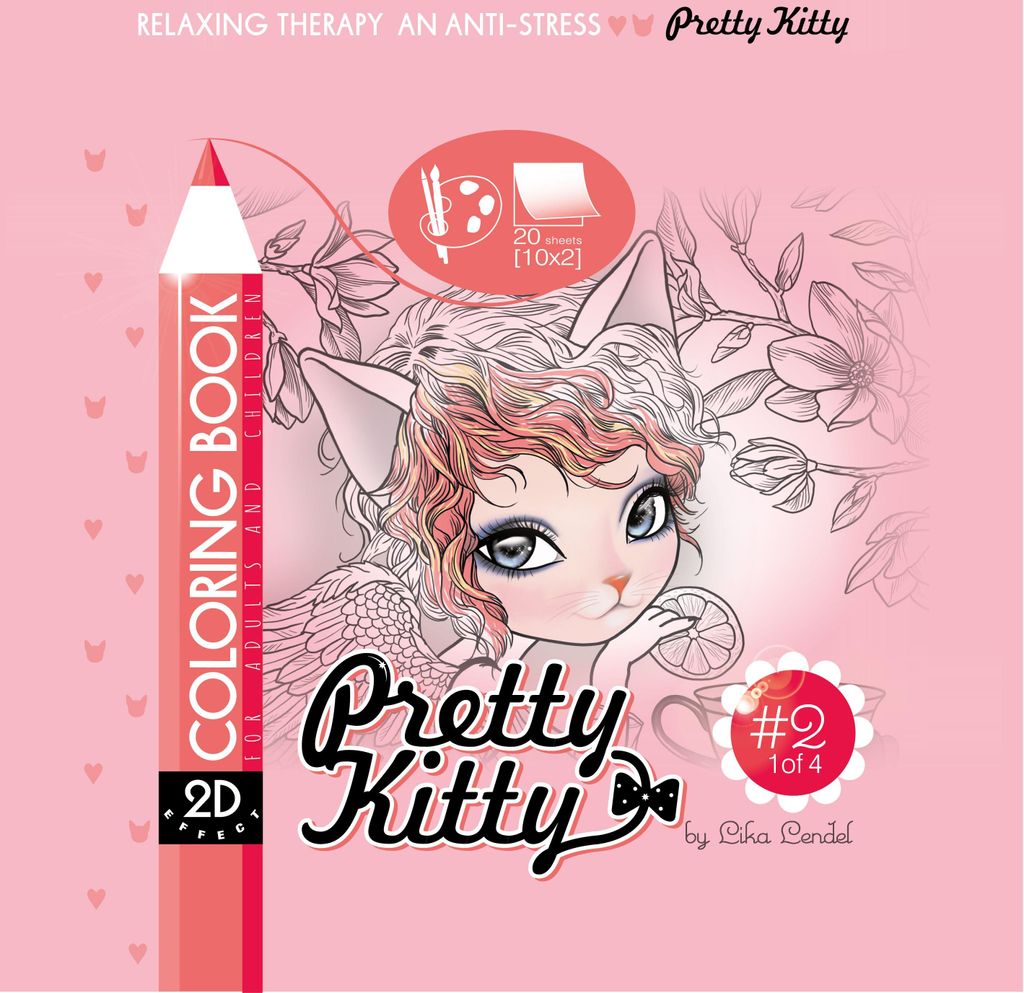 Kolorowanka antystresowa 200x200 Pretty Kitty 2 - Fresh Produktbild 