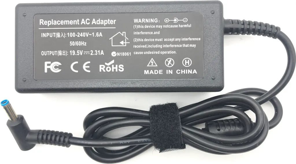 Caricabatteria con spina UE da 45 W compatibile con HP 14-ac188ng