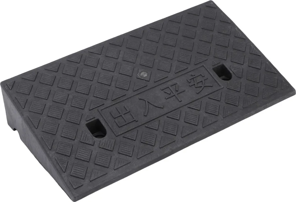 Rampe de seuil d'entrée noire à double trous fixes en 500x270x100mm