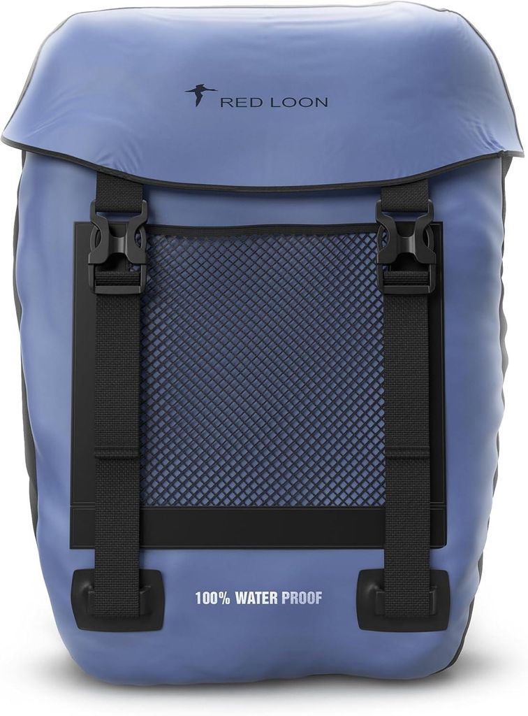 Fahrradtasche Pro Plus Packtasche Gepäckträgertasche Red Loon LKW-Plane wasserdicht, Farbe:dunkelblau-schwarz, Anzahl:1x Fahrradtasche