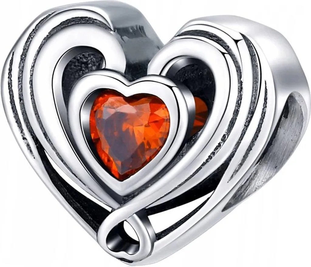 Pandora Ciondolo Cuore nel Cuore Argento 925 | Regalo Amore Eterno