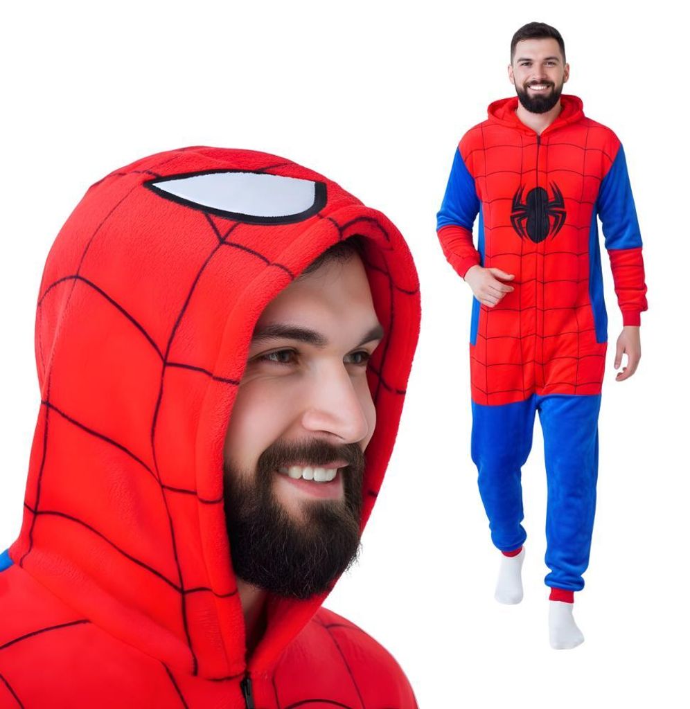 Onesie Kigurumi Pigiama Spiderman Costume travestimento S: Immagine del prodotto 